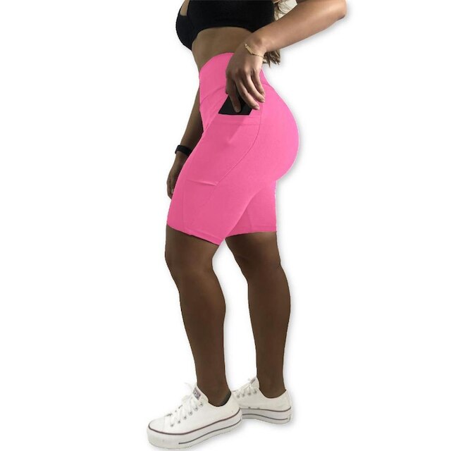 Bermuda Plus Size Heide Ribeiro Fit Bolso para Dispositivos