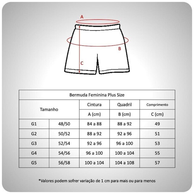 Bermuda Plus Size Heide Ribeiro Legging Suplex Basic
