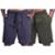 Bermuda Poliéster Confort Com Bolso Masculina MXD Conceito Cores Básicas - Preto+verde