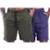 Bermuda Poliéster Confort Com Bolso Masculina MXD Conceito Cores Básicas - Marinho+Verde