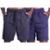 Bermuda Poliéster Confort Com Bolso Masculina MXD Conceito Cores Básicas - Preto+Marinho