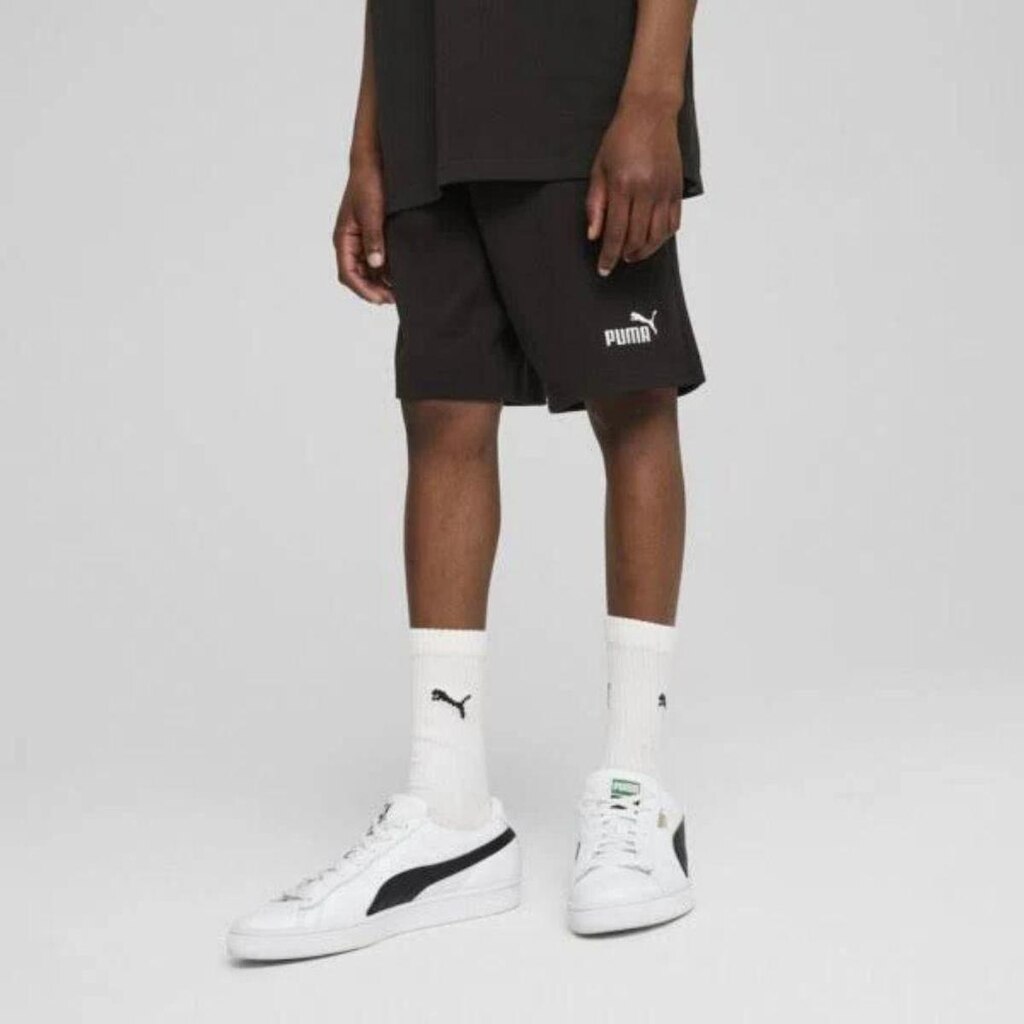 Bermuda Puma Ess No. 1 Logo Jersey - Preto - Tam G