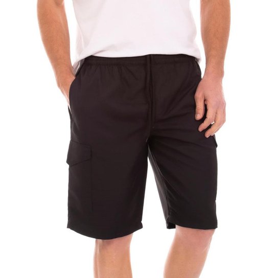 Bermuda Rip Stop Cargo California Prime Preto