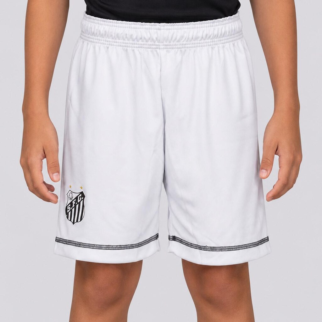 Bermuda Santos Taça Juvenil Branca