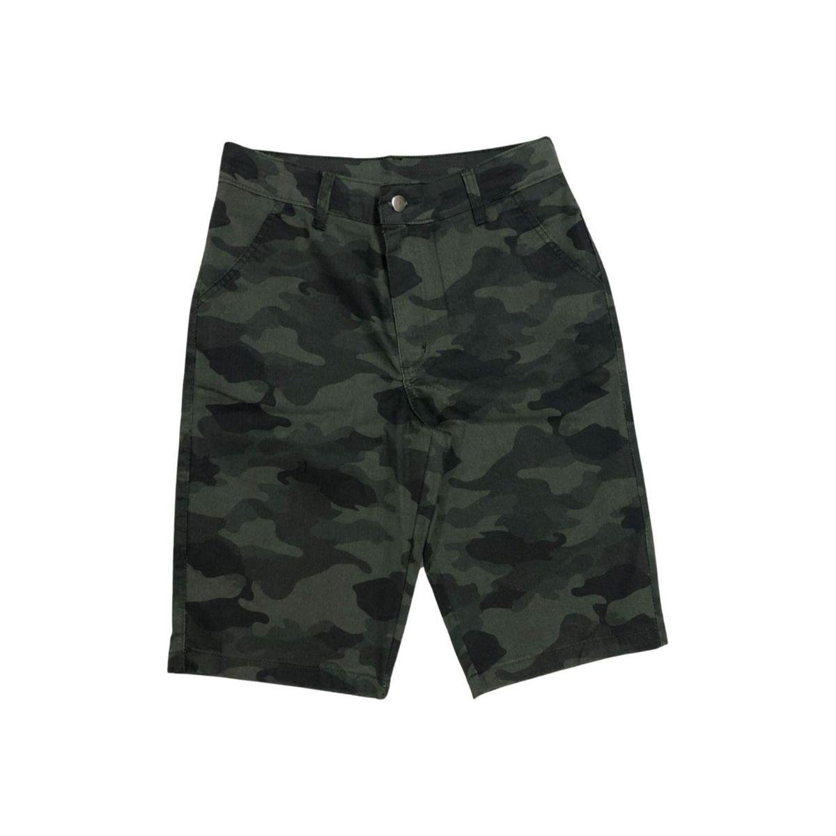 Bermuda Sarja Camuflada Adulto Masculina Menor preço em Bermuda Sarja Camuflada Adulto Masculina
