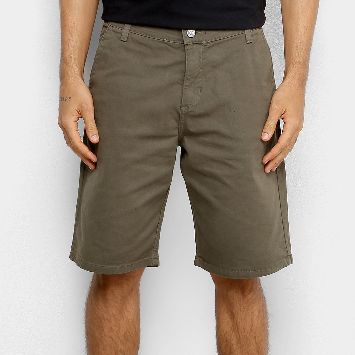 Bermuda Sarja DC Shoes Walkshort Worker Masculina - Verde Militar Menor preço em Bermuda Sarja DC Shoes Walkshort Worker Masculina - Verde Militar