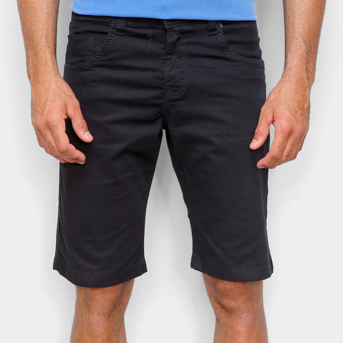 Bermuda Sarja Ecxo Color Masculina - Preto é boa?
