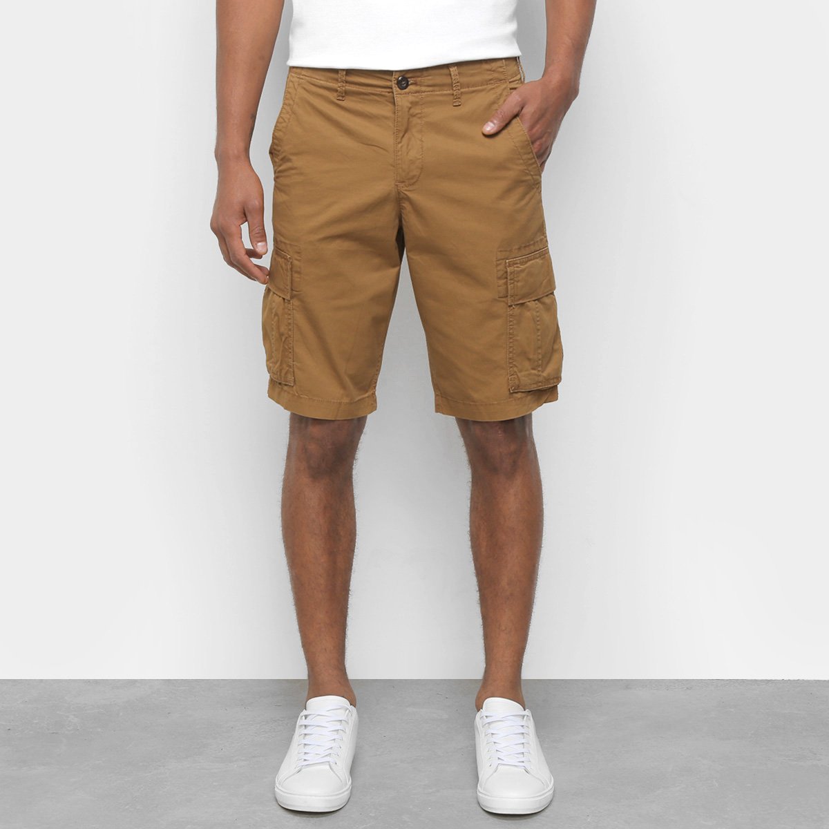 Bermuda Sarja GAP Cargo Masculina - Marrom é ruim? Bermuda Sarja GAP Cargo Masculina - Marrom é boa?