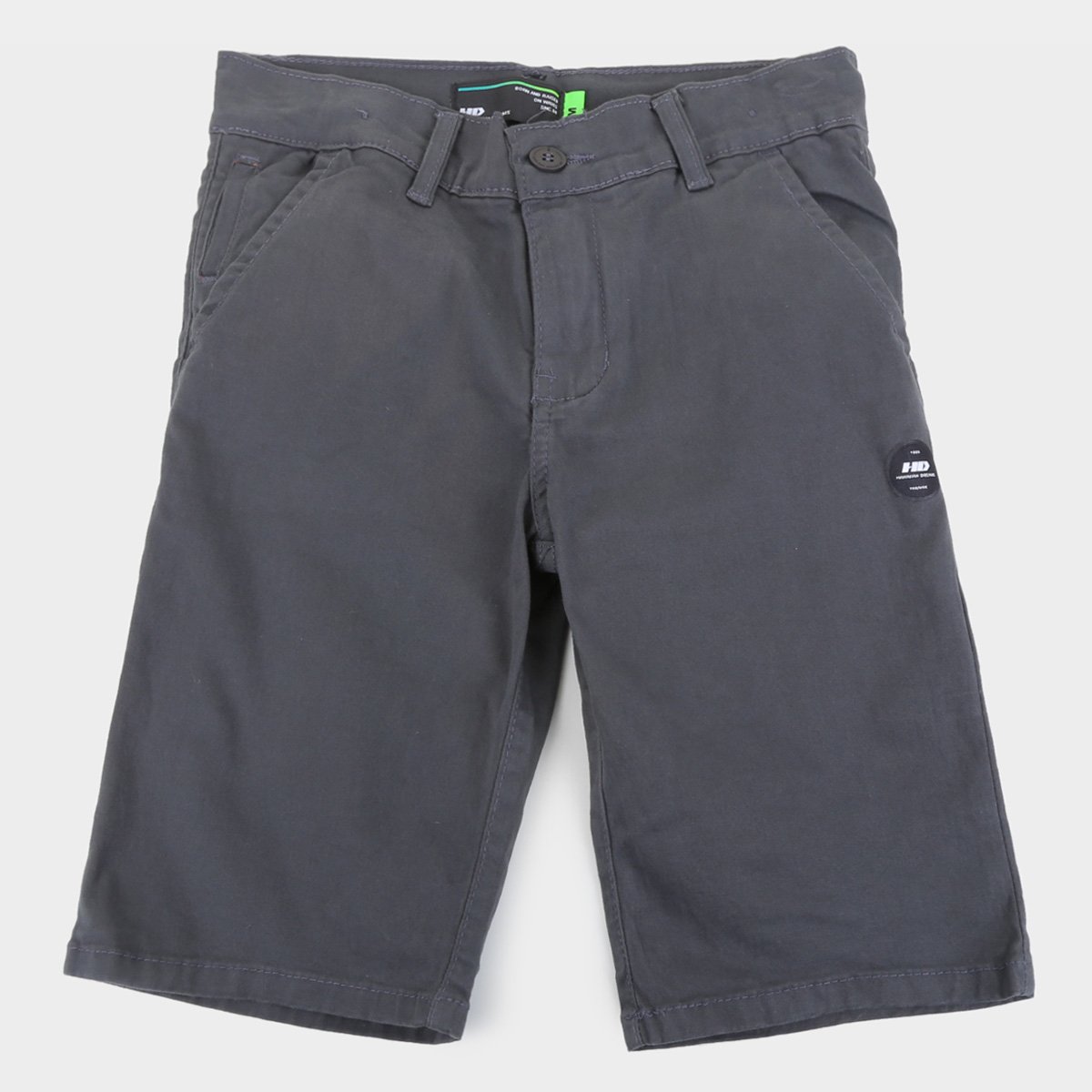 Bermuda Sarja HD Walk Masculina - Cinza Menor preço em Bermuda Sarja HD Walk Masculina - Cinza