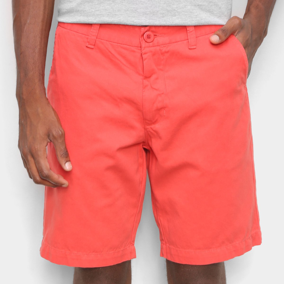 Bermuda Sarja Hering Chino Masculina - Vermelho Escuro é ruim? Bermuda Sarja Hering Chino Masculina - Vermelho Escuro é boa?