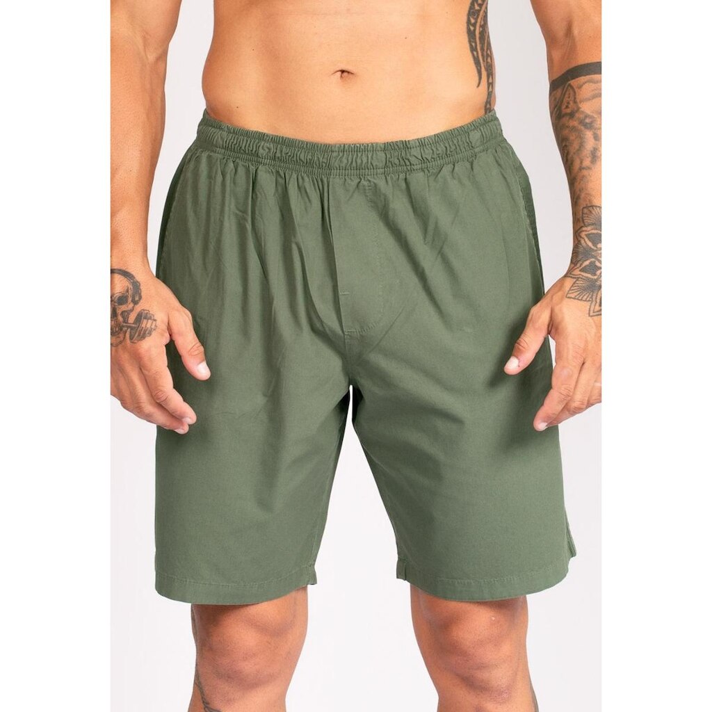 Bermuda Sarja Leve California Prime 305 Verde Oliva