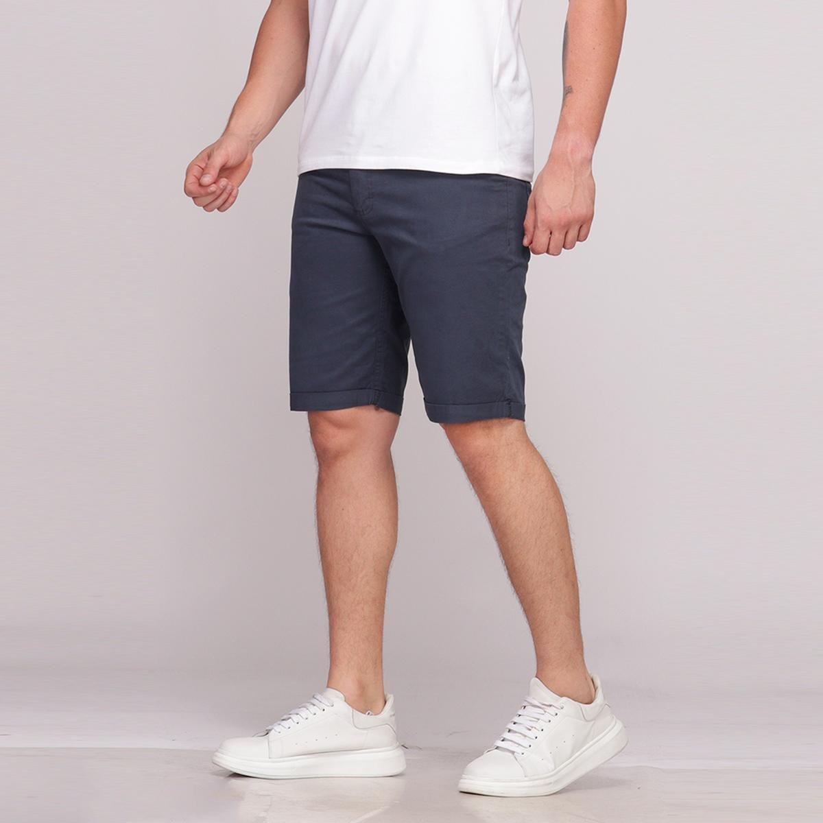 Bermuda Sarja Masculina Basica Elastano Conforto 7918 Menor preço em Bermuda Sarja Masculina Basica Elastano Conforto 7918