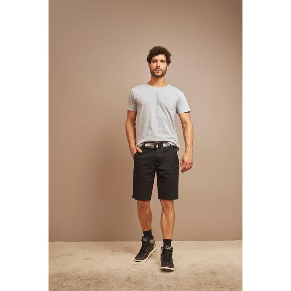 BERMUDA SARJA MASCULINA SPORT FINO COM CINTO - YOUNG STYLE