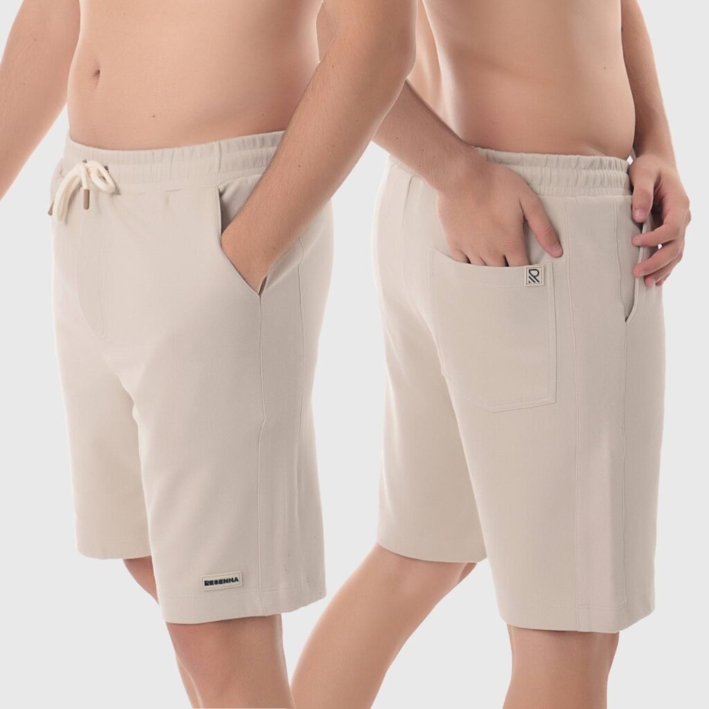 Bermuda Sarjada Masculina Resenha Sport Casual Conforto Premium Moderna