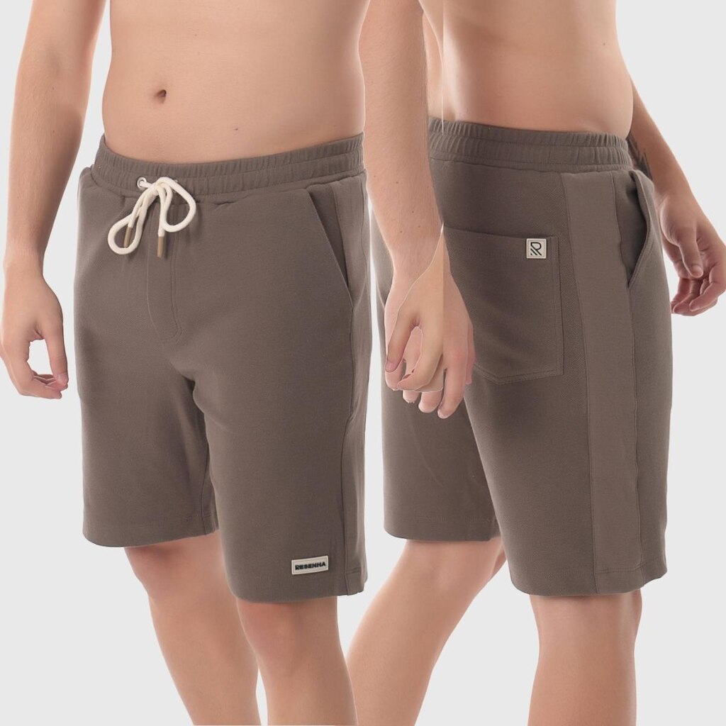 Bermuda Sarjada Masculina Resenha Sport Casual Conforto Premium Moderna