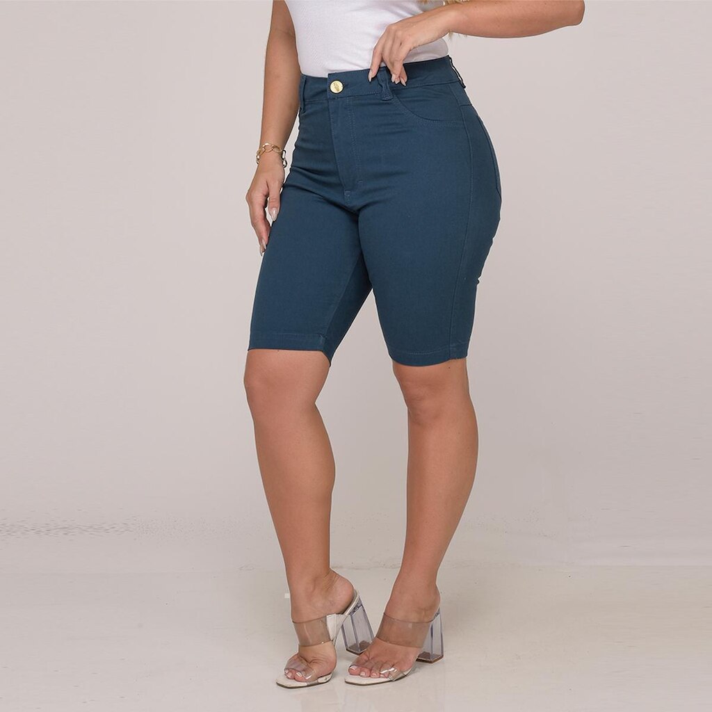 Bermuda Short Feminino Sarja Elastano 7883