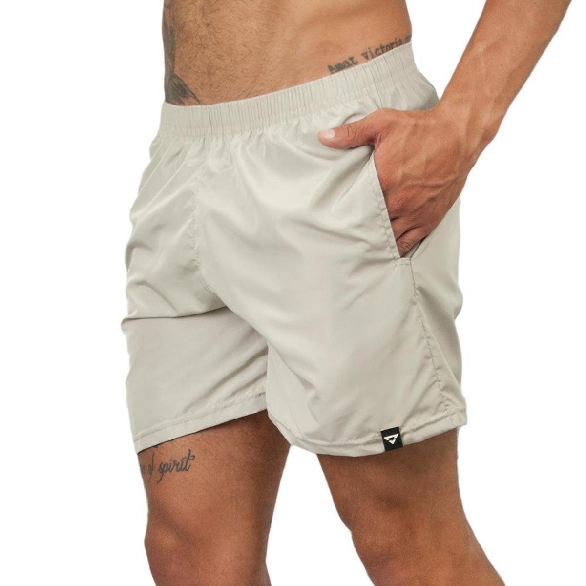 Bermuda Shorts Brohood Tactel Masculina - Branco Menor preço em Bermuda Shorts Brohood Tactel Masculina - Branco