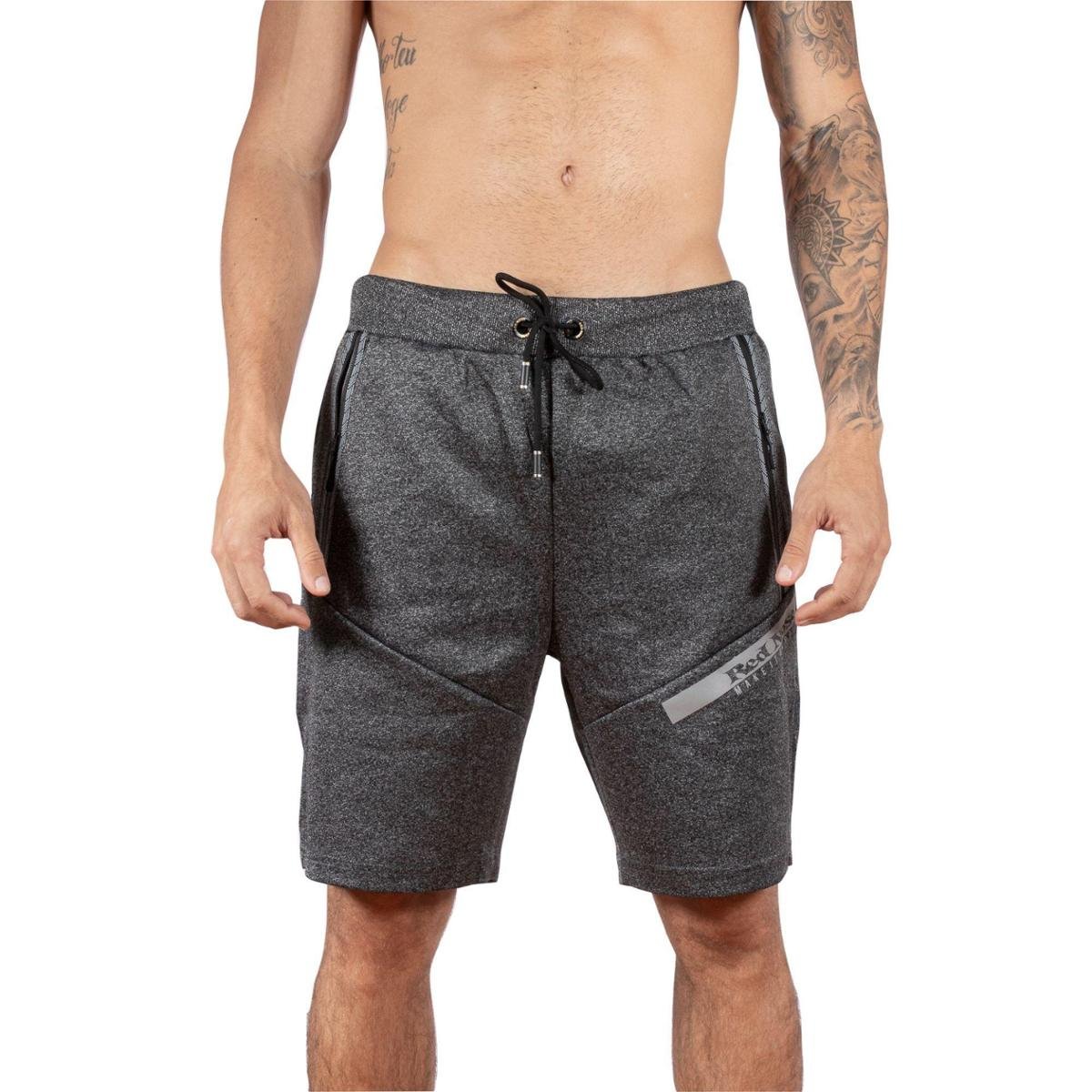 Bermuda Shorts Moletom Masculina Red Nose 9130122 - Cinza Menor preço em Bermuda Shorts Moletom Masculina Red Nose 9130122 - Cinza