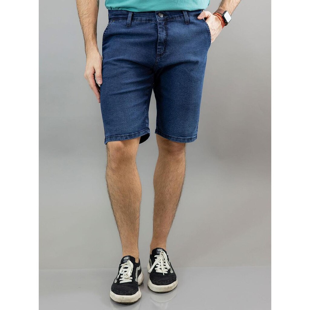 Bermuda Slim Masculina Jeans Tradicional Bolsos Anticorpus