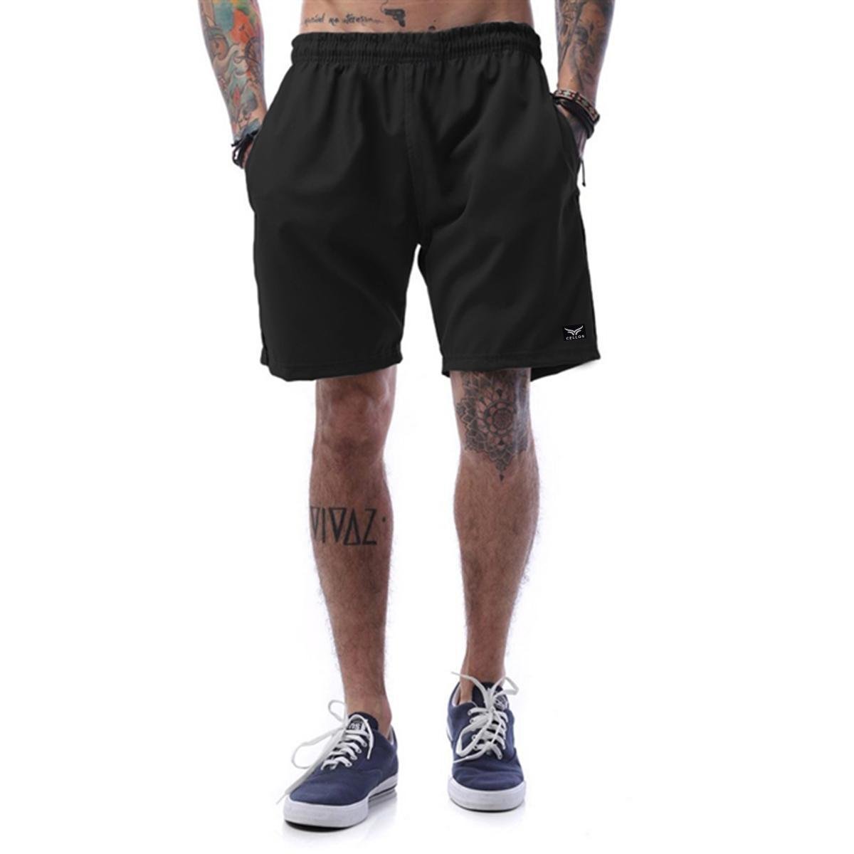 Bermuda Tactel Cellos Basic - Preto é ruim? Bermuda Tactel Cellos Basic - Preto é boa?