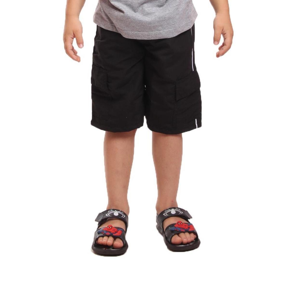 Bermuda Tactel Infantil Ox Silver Estilo Short. Menor preço em Bermuda Tactel Infantil Ox Silver Estilo Short.