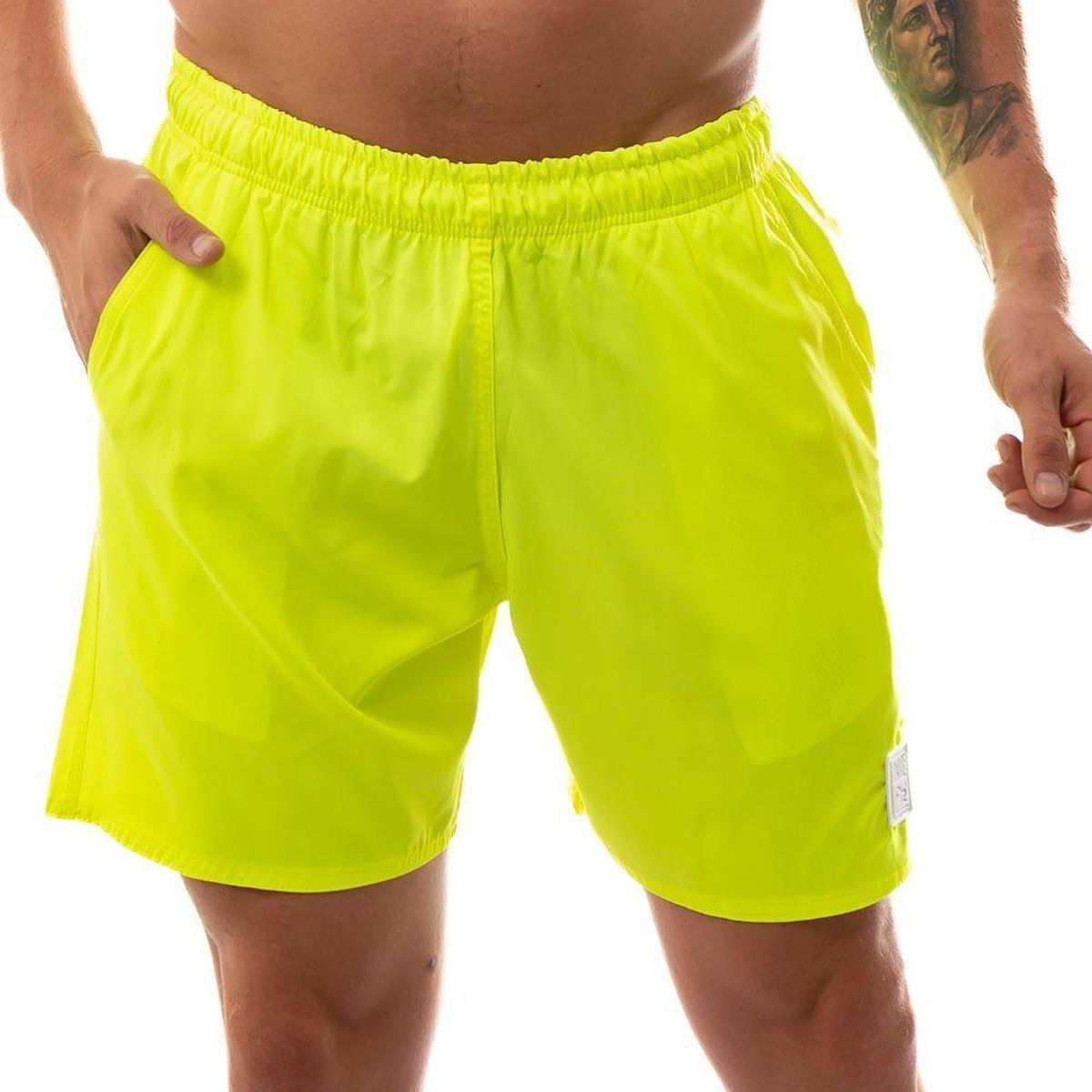 Bermuda Tactel Masculina de Verão Resistente a Água Básica Com Bolso e Cordão Regulável Fitness Menor preço em Bermuda Tactel Masculina de Verão Resistente a Água Básica Com Bolso e Cordão Regulável Fitness