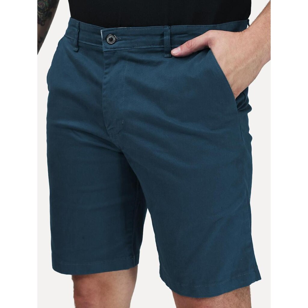 Bermuda Tommy Hilfiger Masculina de Sarja Stretch Azul Cobalto