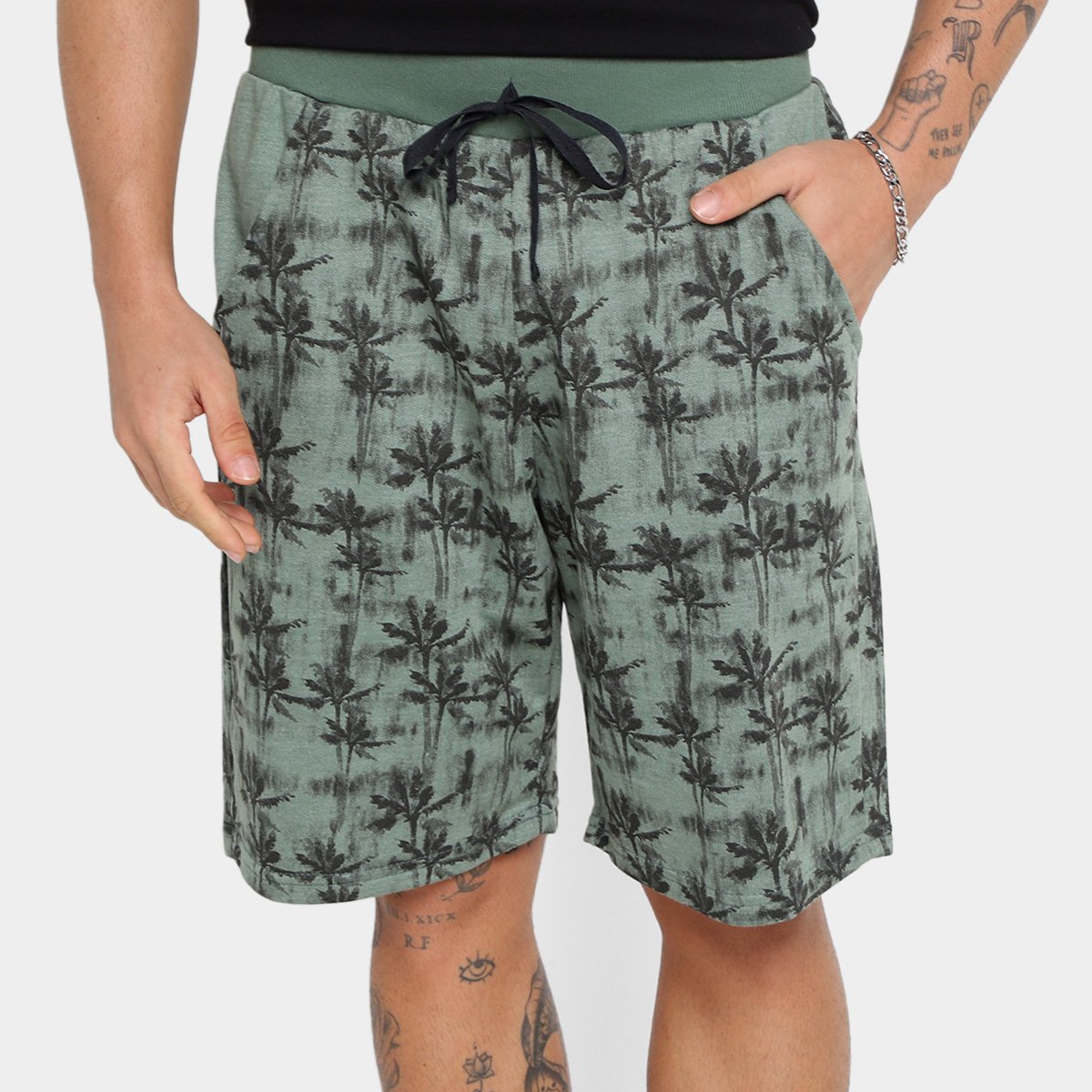 Bermuda Ultimato Coqueiros Masculina - Verde Menor preço em Bermuda Ultimato Coqueiros Masculina - Verde