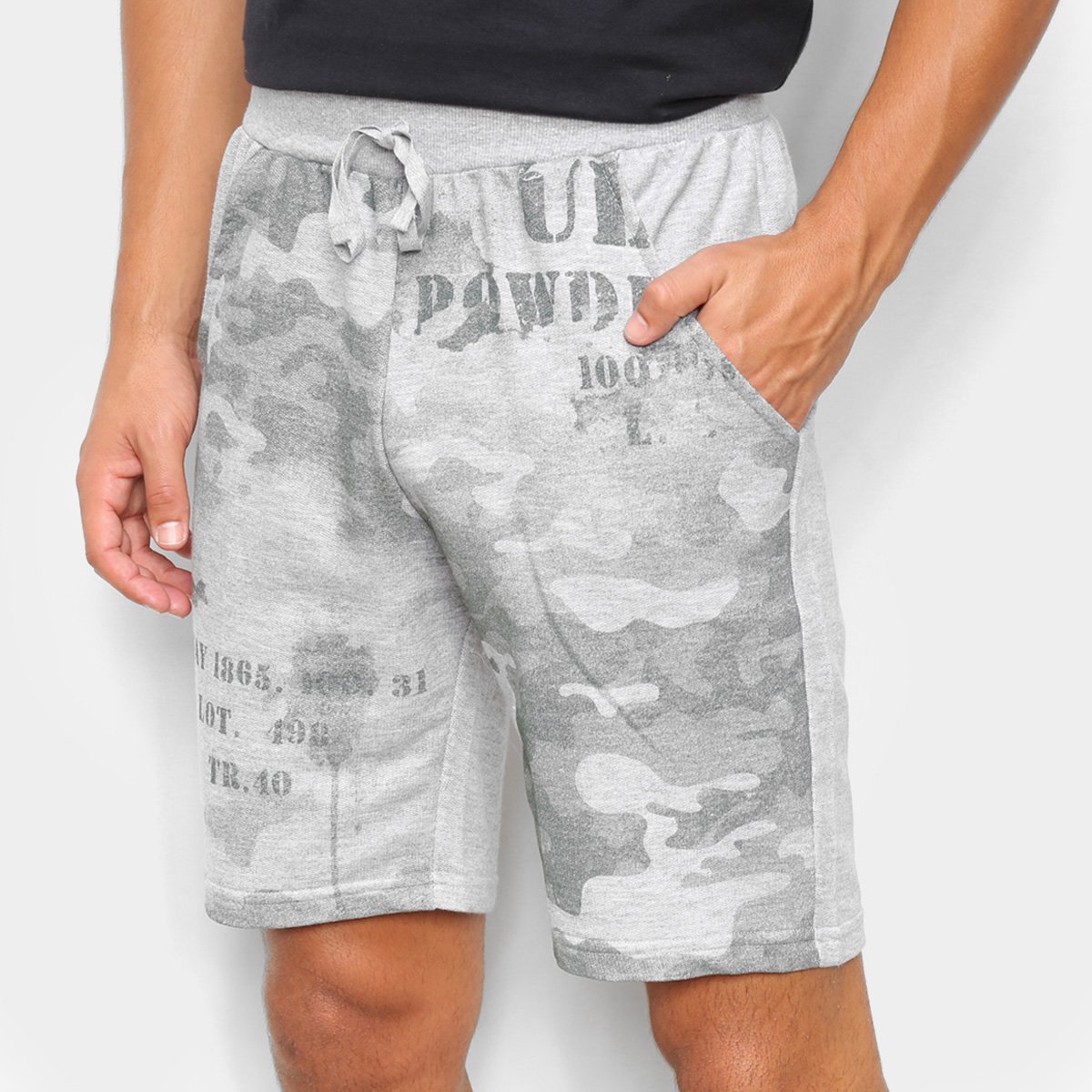 Bermuda Ultimato Moletinho Camuflada Masculina - Mescla Menor preço em Bermuda Ultimato Moletinho Camuflada Masculina - Mescla
