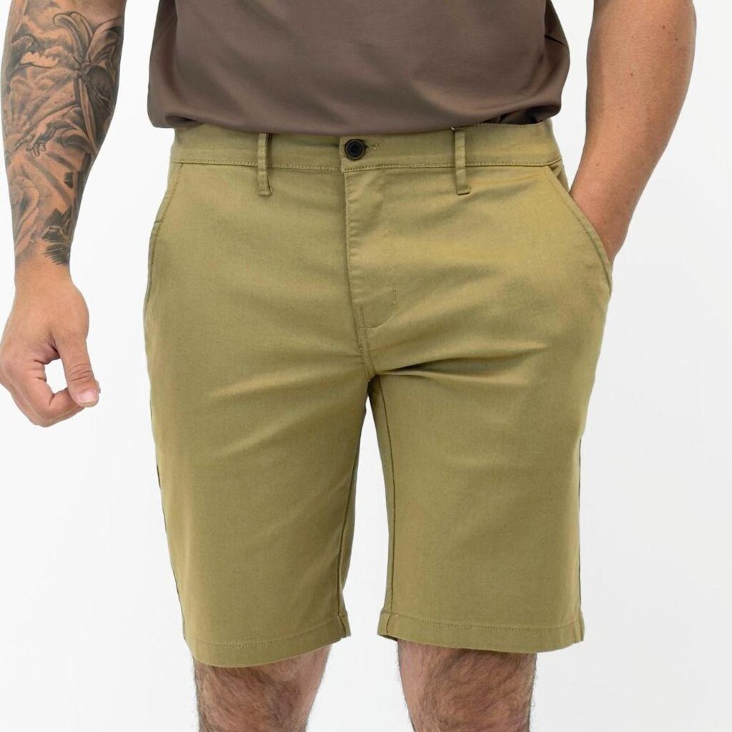 Bermuda Young Style em Sarja Casual Masculina