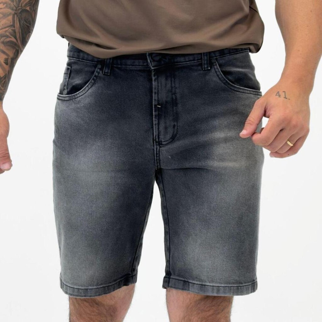 Bermuda Young Style Jeans Estonada Masculina