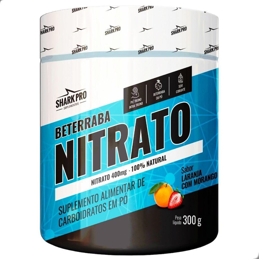 Beterraba Nitrato 400mg 100% Natural 300g Shark Pro