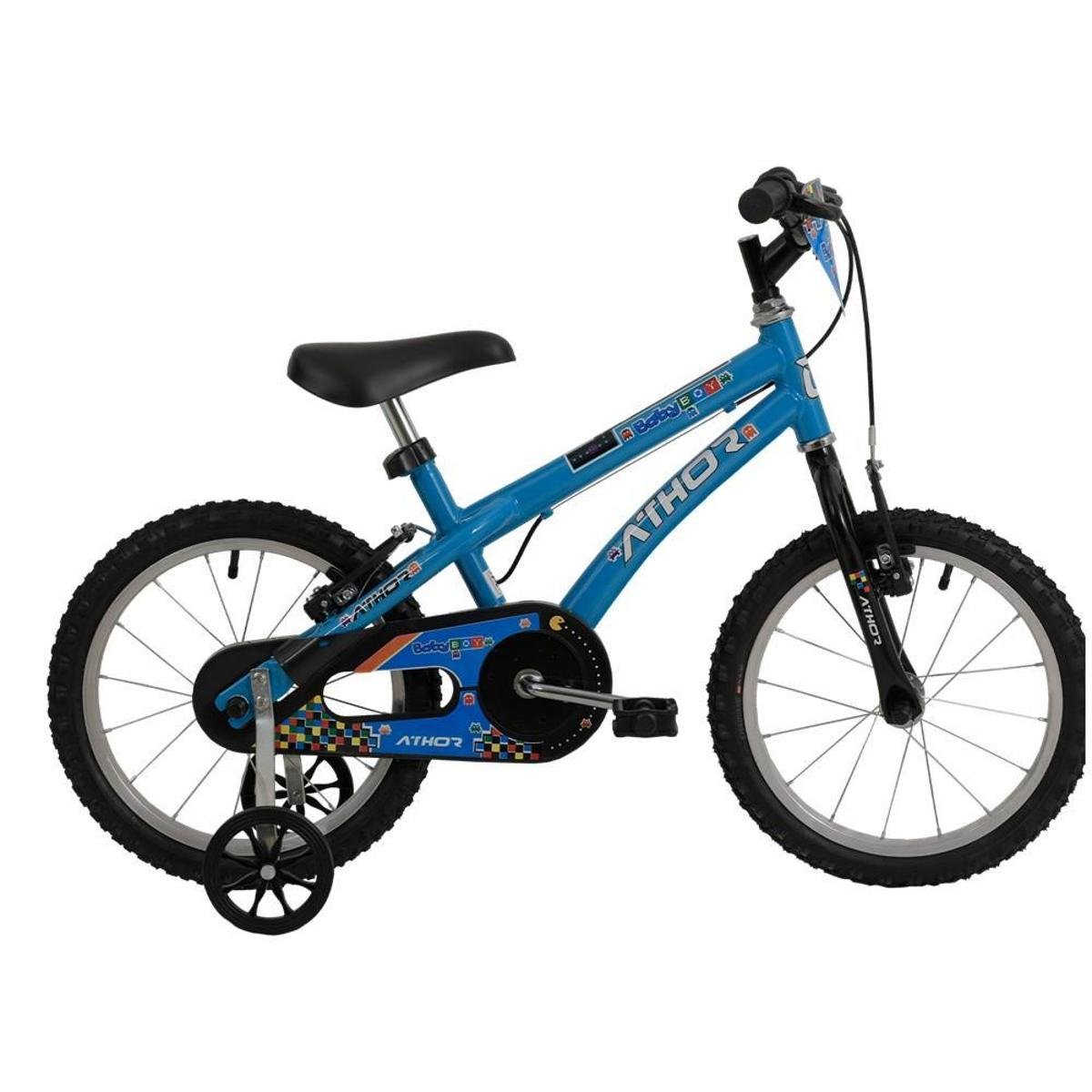 Bicicleta Infantil Aro 16 Athor Baby Boy Masculina C/rodinha - Azul Menor preço em Bicicleta Infantil Aro 16 Athor Baby Boy Masculina C/rodinha - Azul
