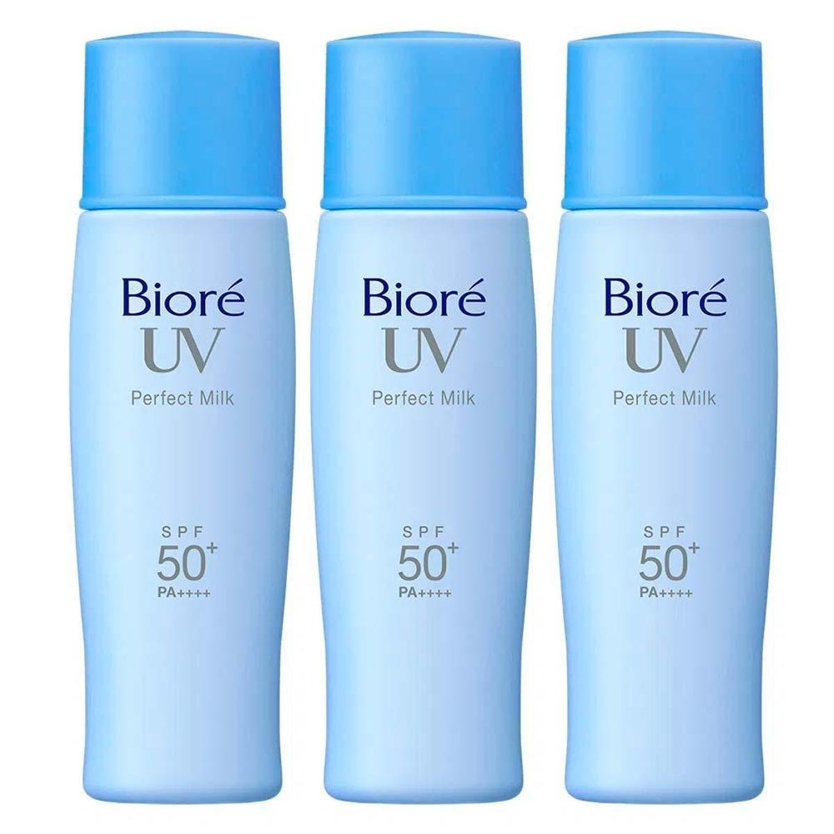 Bioré Uv Perfect Milk Kit com Três Protetores Solares Kit Menor preço em Bioré Uv Perfect Milk Kit com Três Protetores Solares Kit