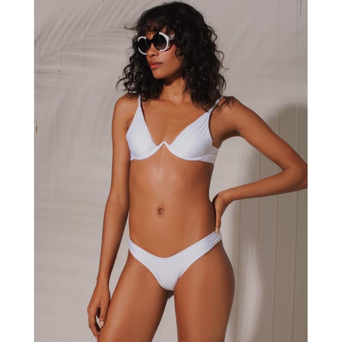 Biquini Água de Sal Aro V-Bar - Branco Menor preço em Biquini Água de Sal Aro V-Bar - Branco