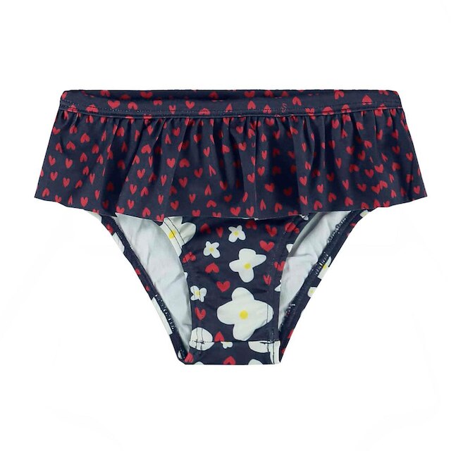 Biquíni Bebê e Infantil Cropped Floral Marinho Up Baby