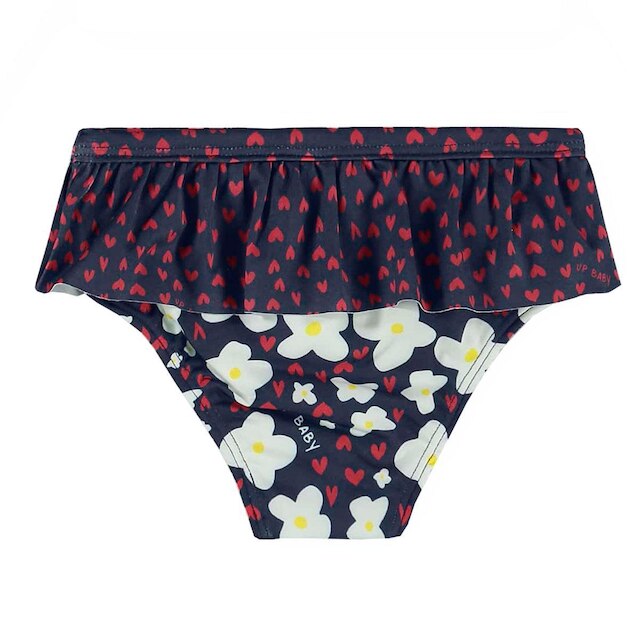 Biquíni Bebê e Infantil Cropped Floral Marinho Up Baby