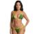 Biquíni Brasil Sem Bojo Cortininha Fio com Amarração Vekyo Básico Confortavel Moda Praia Verão - Verde
