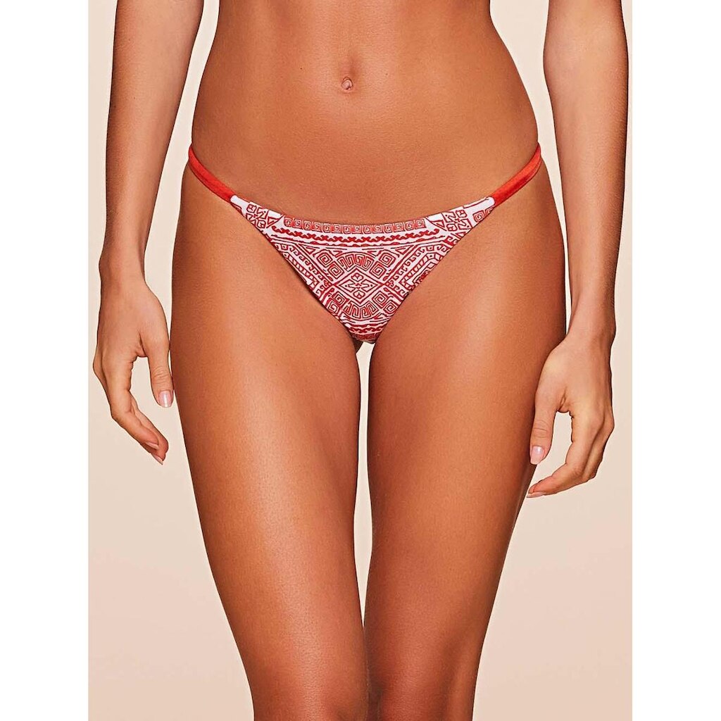 Biquini Calcinha Tanga Água Doce Lateral Estreita Estampada Brise