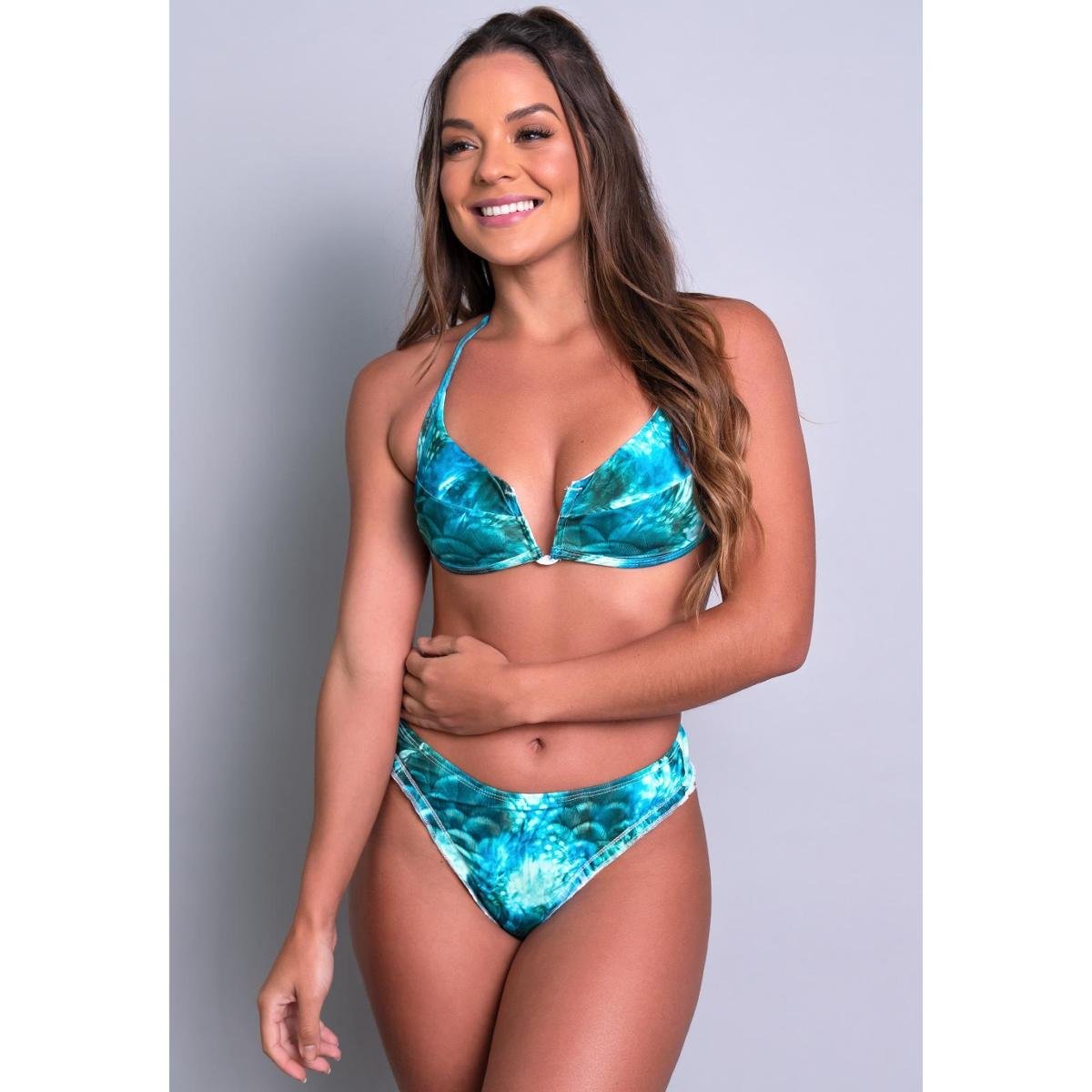 Biquíni Decote V Cropped Top Faixa Feminino Cintura Alta Moda Praia MVB Modas Menor preço em Biquíni Decote V Cropped Top Faixa Feminino Cintura Alta Moda Praia MVB Modas