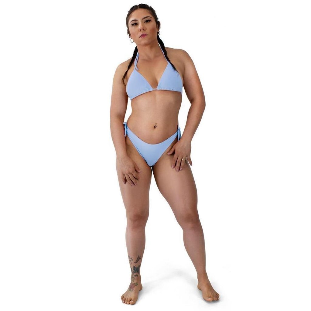 Biquini Feminino Asa Delta Cortininha Amarração Bojo Verão