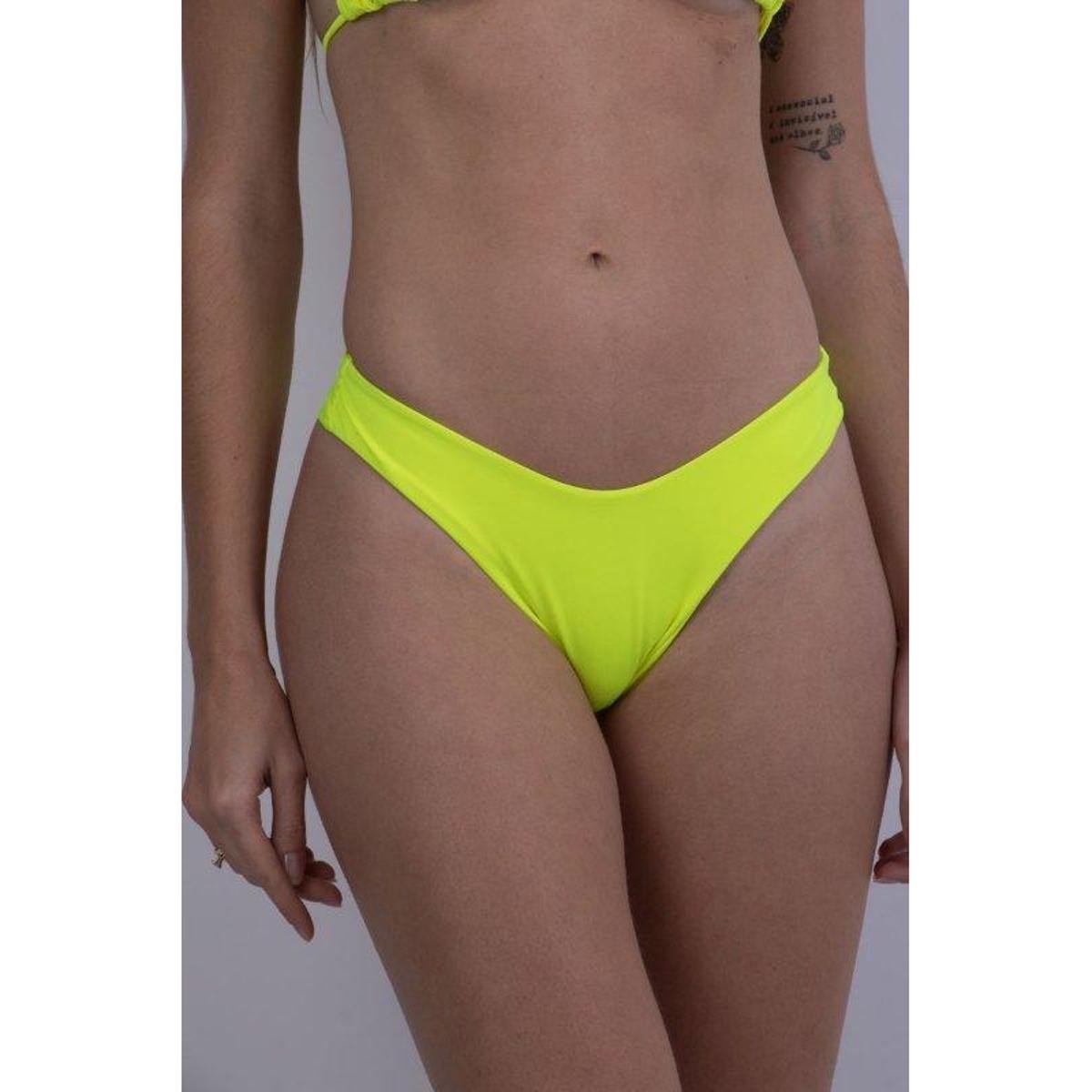 Biquíni Feminino Calcinha Asa Delta Amarelo Neon - G - Amarelo Menor preço em Biquíni Feminino Calcinha Asa Delta Amarelo Neon - G - Amarelo