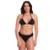 Biquíni Feminino Cortininha Com Calcinha Tanga Vih Triny - Preto