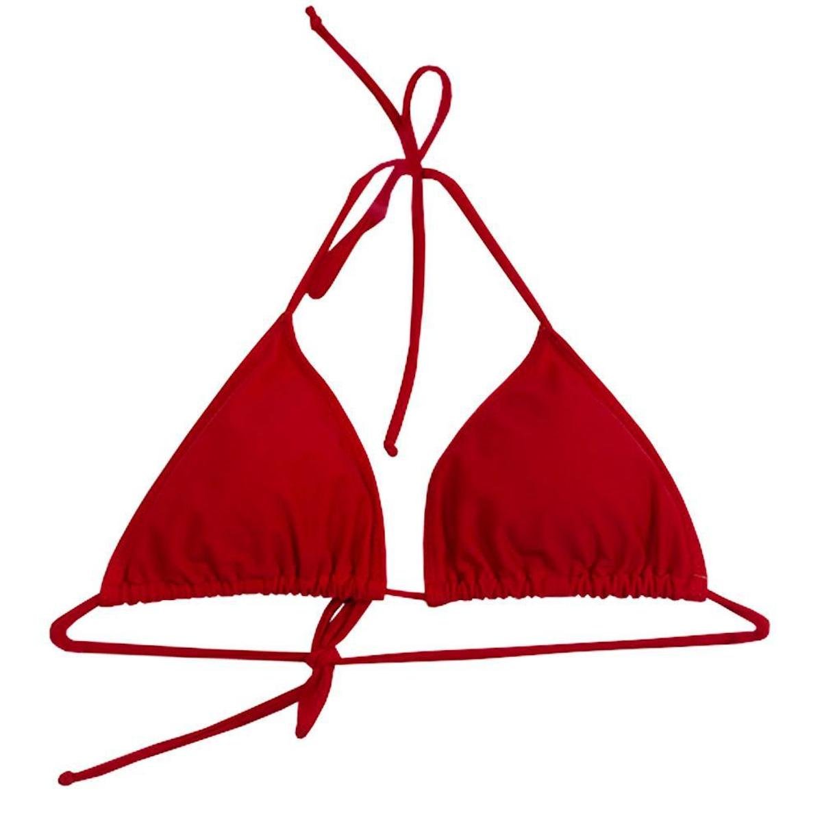 Biquíni Feminino Parte Superior Areia do Mar - Vermelho - Vermelho Menor preço em Biquíni Feminino Parte Superior Areia do Mar - Vermelho - Vermelho