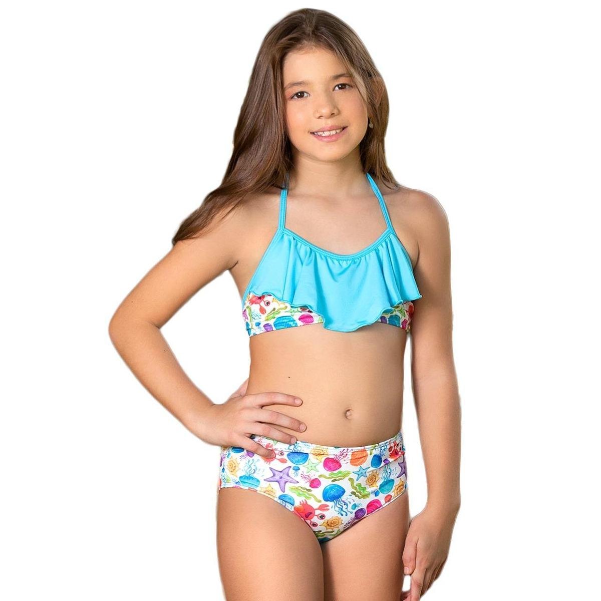 Biquíni Infantil Juvenil sem Bojo Moda Praia Zattini