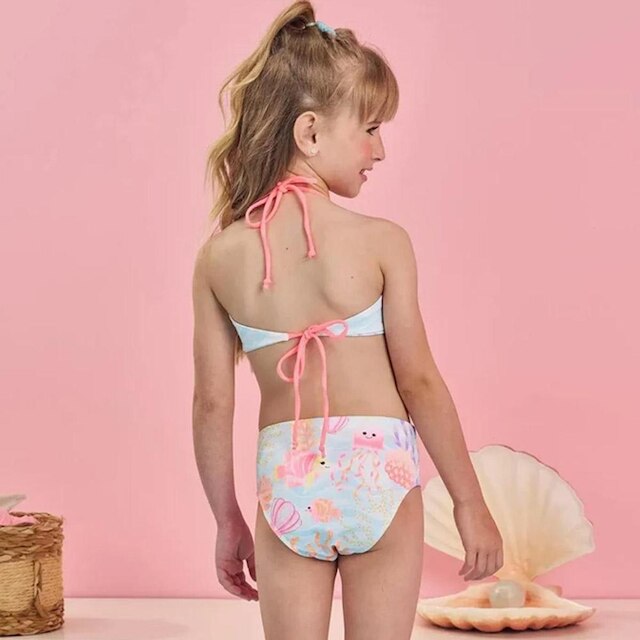BIQUÍNI REVERSÍVEL DRY COM PROTEÇÃO UV 50+ ESTAMPADO FLORA INFANTI