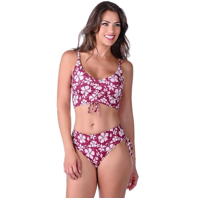 Biquíni Top Cropped Alça Regulável Com Bojo Removível