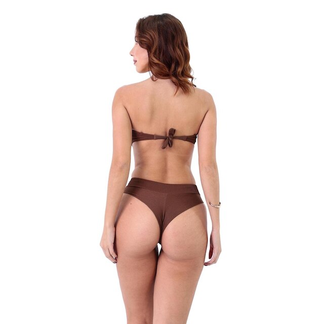 Biquíni Top Tomara que Caia Jacquard e Calinha Fio Duplo