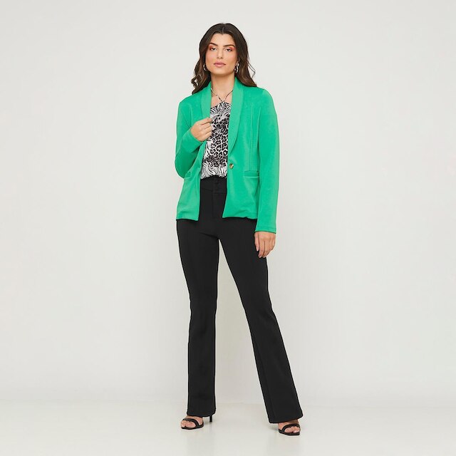 Blazer Alfaiataria Malha Power Bottega Feminino Miss Joy 7244
