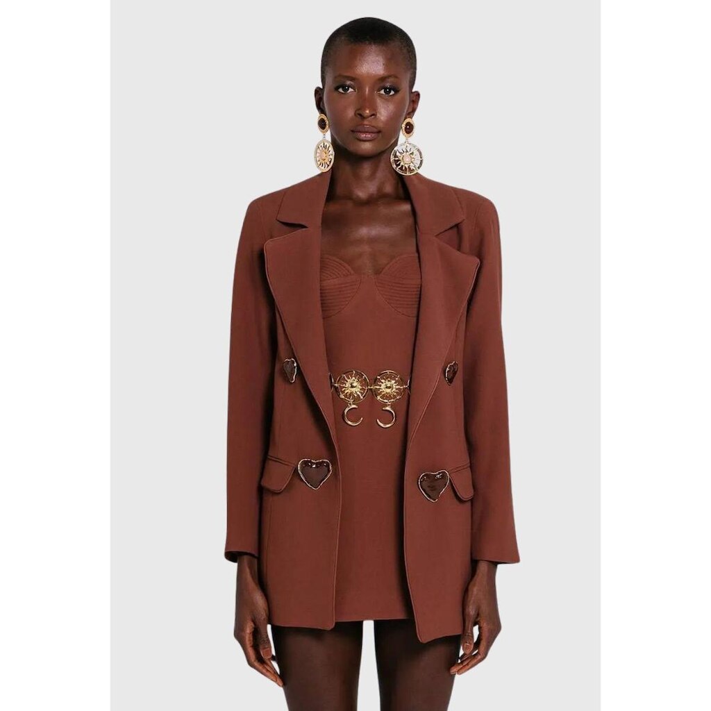 Blazer Beatriz Marrom Charth